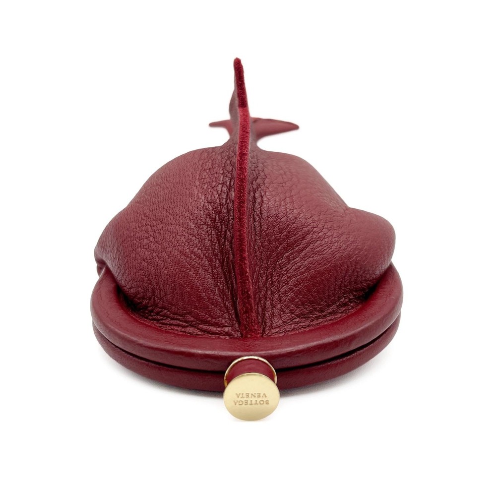 BOTTEGA VENETA coin purse/wallet, leather, red, for men and women. - Picture 3 of 12